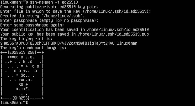 Linux SSH Keygen