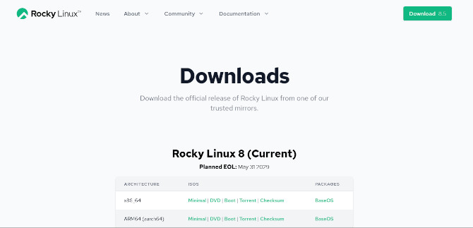 Download Rocky Linux