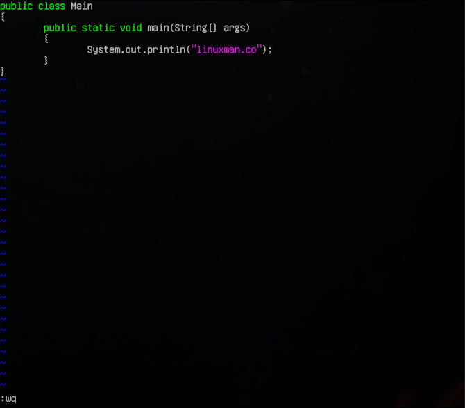 Simple java program in ubuntu