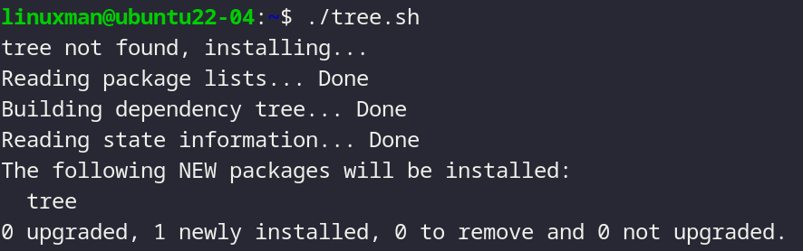 Executing a bash/shell script in Linux